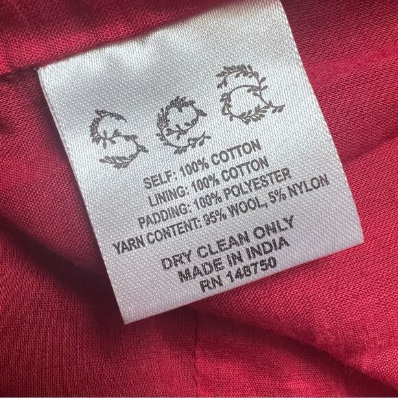 Sea New York Women's Theodora Paisley Print Apron Dress - Red Size 6 MSRP $618 - Picture 11 of 11